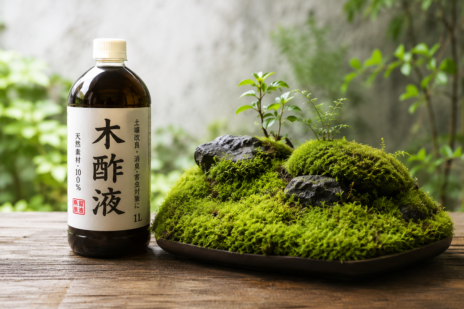 木酢液が効くコケ・効かないコケ