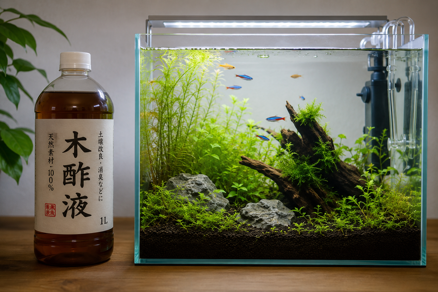 木酢液とは：園芸用でOKな黒ヒゲコケの特効薬