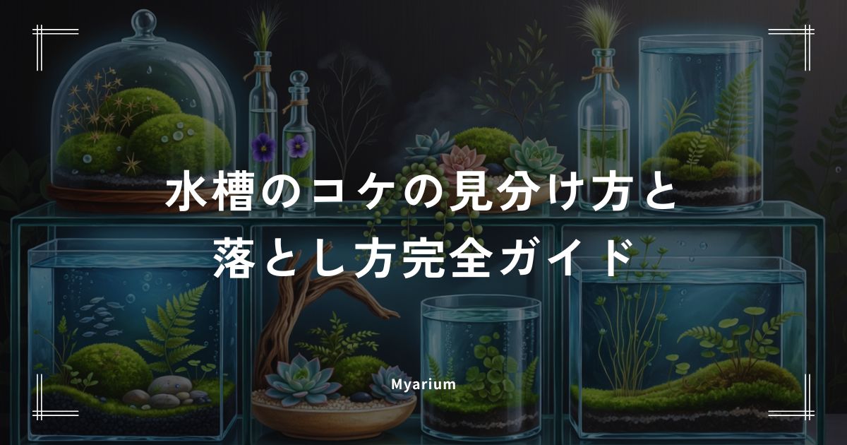 【種類別】水槽のコケの見分け方と落とし方完全ガイド｜茶ゴケ・緑ゴケ・黒ヒゲなど主要5種