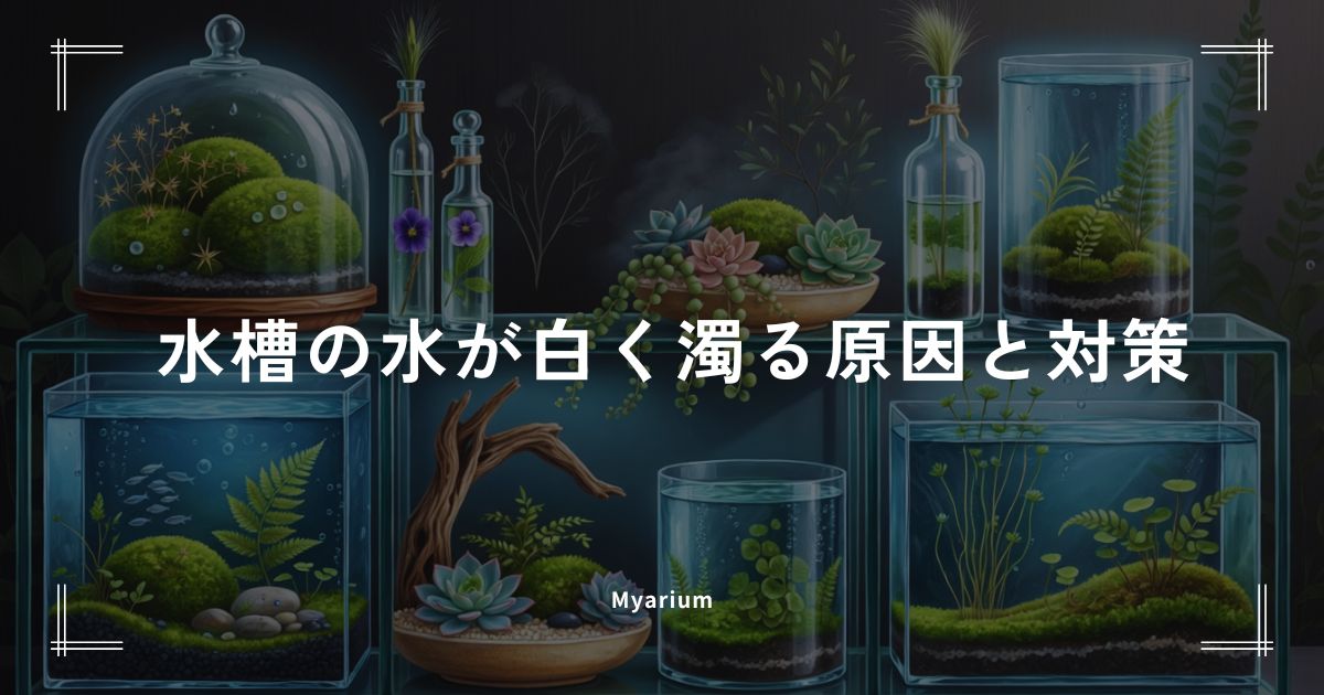 水槽の水が白く濁る原因と対策｜立ち上げ直後に慌てないための基礎知識